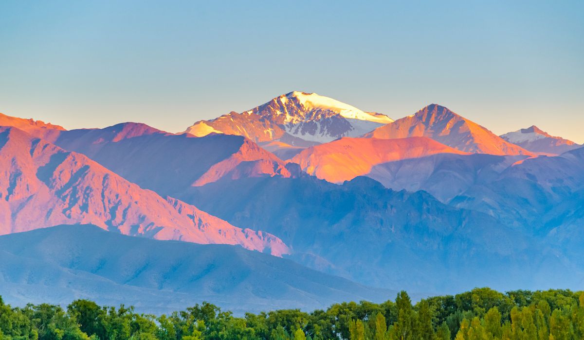 La cordillera de Mendoza en primavera